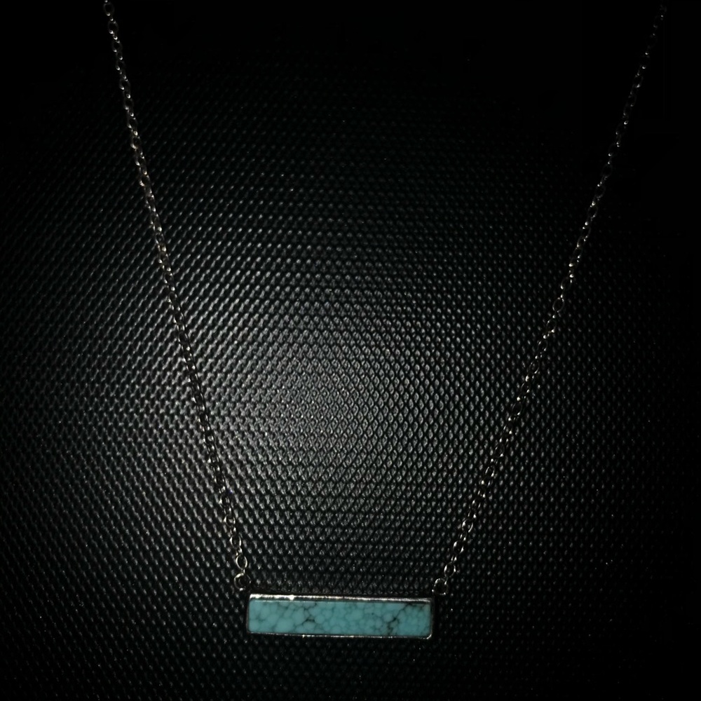 a blue marble necklace